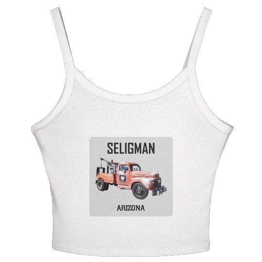 Old car city of Seligman in Arizonna, US Route 66 Women's Spaghetti Strap Tank Top