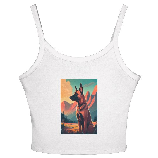 Belgian Malinois Nature Women's Spaghetti Strap Tank Top