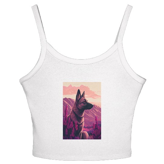 Belgian Malinois Nature Women's Spaghetti Strap Tank Top