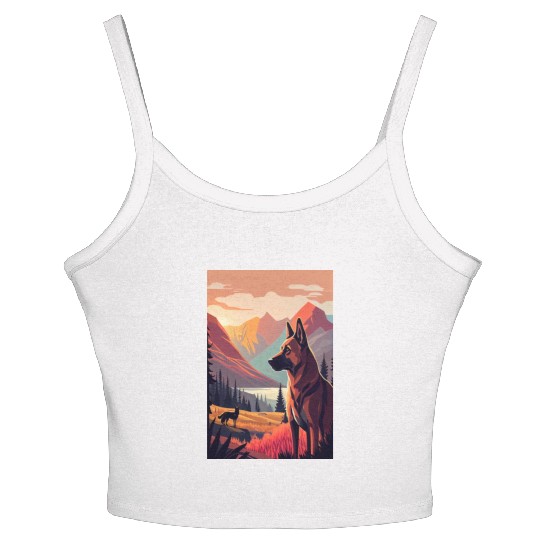 Belgian Malinois Nature Women's Spaghetti Strap Tank Top
