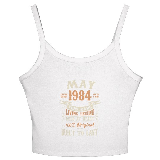 May 1984 Birthday Surprise Women's Spaghetti Strap Tank Top