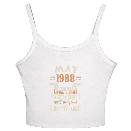 May 1988 Birthday Surprise Women's Spaghetti Strap Tank Top