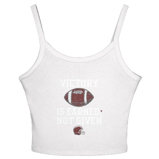 Victory is earned, not given Women's Spaghetti Strap Tank Top