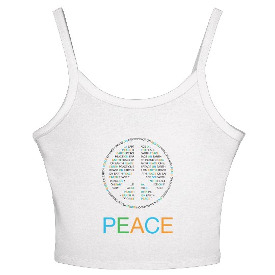 Peace On Earth Women's Spaghetti Strap Tank Top