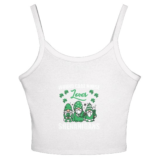Great Wound Care Nurse Loves Shenanigans St Women's Spaghetti Strap Tank Top