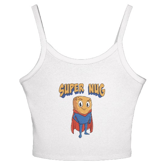 Super Nug Chicken Nuggets Women's Spaghetti Strap Tank Top