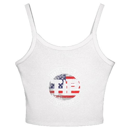 Just The Tip I Promise 2nd Amendment Patriotic US Women's Spaghetti Strap Tank Top