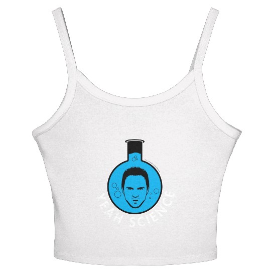 Breaking Bad Jessie Yeah Science Text Portrait Women's Spaghetti Strap Tank Top