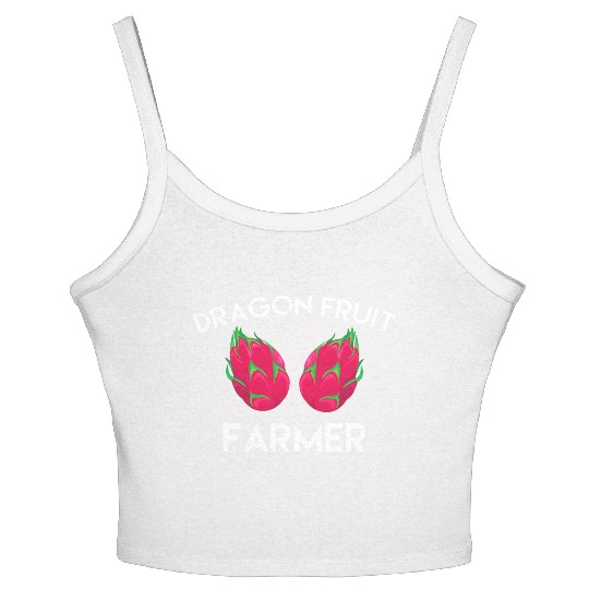 Dragon Fruit Farmer Outfit Love Tropical Food Women's Spaghetti Strap Tank Top