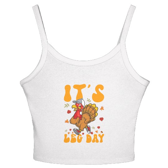 Thanksgiving Turkey Trot Squad Running Women's Spaghetti Strap Tank Top