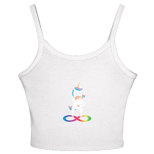 Dancing To A Different Beat Neurodiversity Unicorn Women's Spaghetti Strap Tank Top