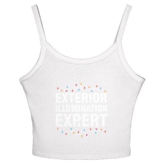 Exterior Illumination Expert Christmas Light Women's Spaghetti Strap Tank Top