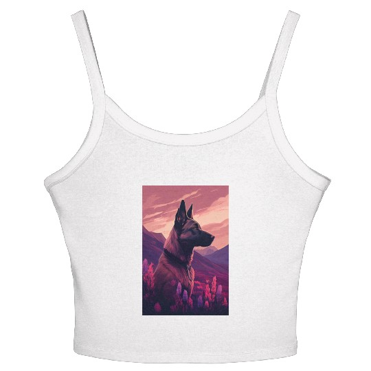 Belgian Malinois Nature Women's Spaghetti Strap Tank Top