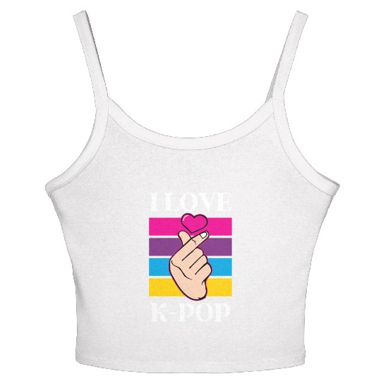 K-Pop K-drama Korean Music KPop Kdrama Gift Women's Spaghetti Strap Tank Top