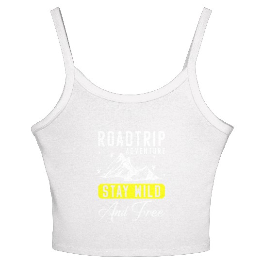 Road Trip Trip Traveller Freedom Women's Spaghetti Strap Tank Top