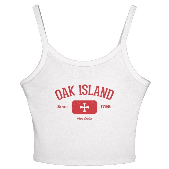 Oak Island Knights Templar Cross Women's Spaghetti Strap Tank Top