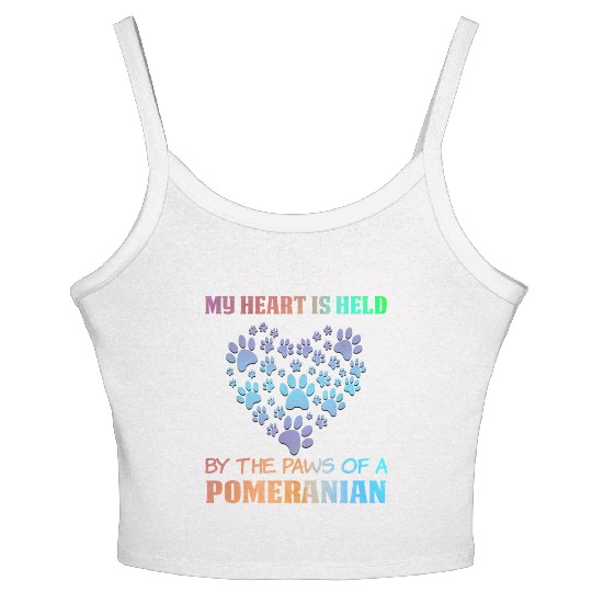 Love Pomeranian Women's Spaghetti Strap Tank Top