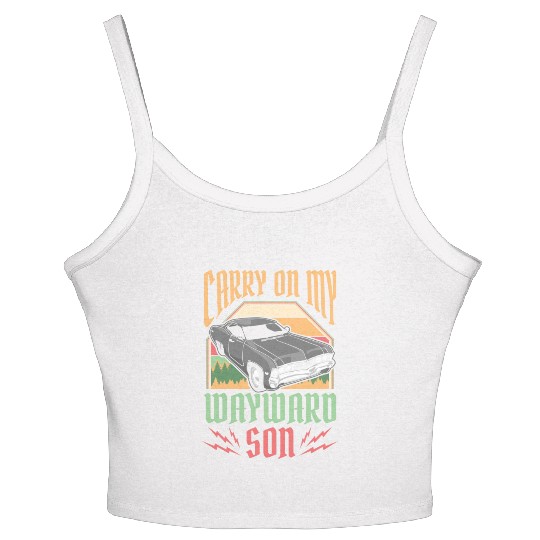 Carry On My Wayward Son Supernatural Women's Spaghetti Strap Tank Top