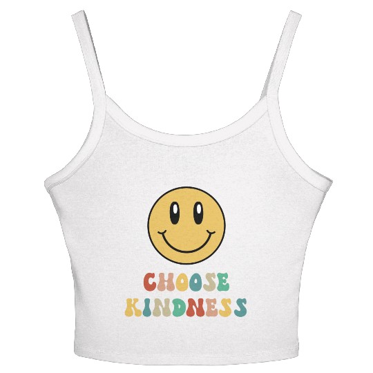 Choose Kindness Teacher Kindergarten Gift Preschoo Women's Spaghetti Strap Tank Top