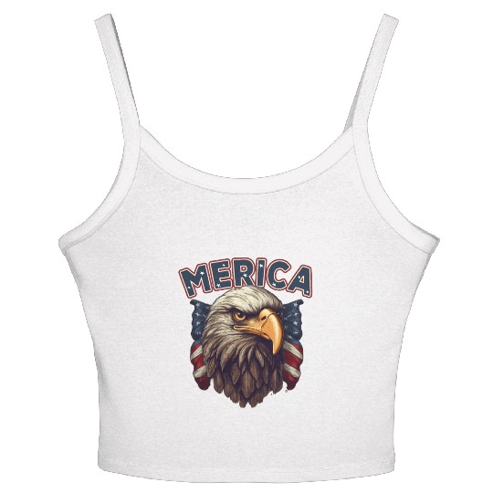 USA Independence Day 4th of July Labor Day Women's Spaghetti Strap Tank Top