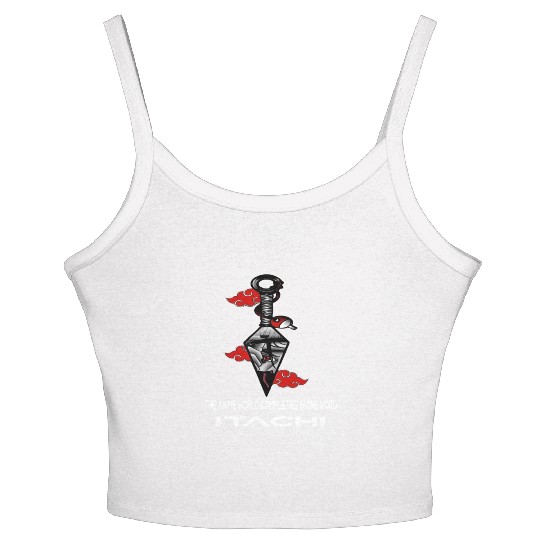 The anime world completes in one word Itachi Women's Spaghetti Strap Tank Top