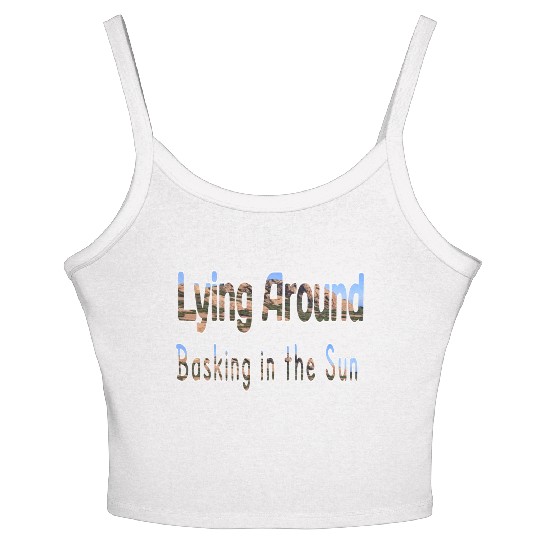 Basking in the sun Women's Spaghetti Strap Tank Top
