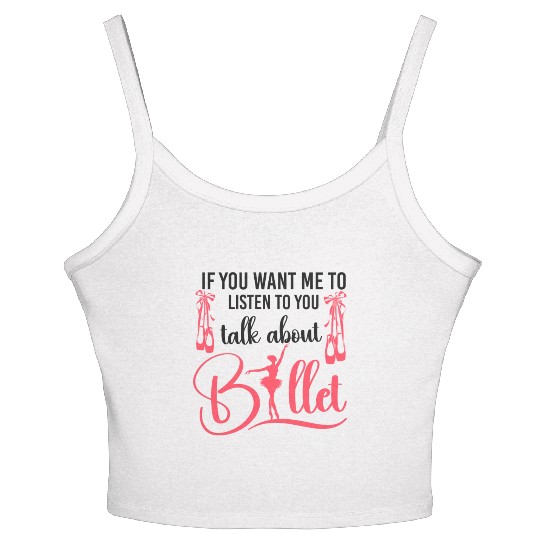 Ballet Dancer Dance Girl Ballerina Women's Spaghetti Strap Tank Top