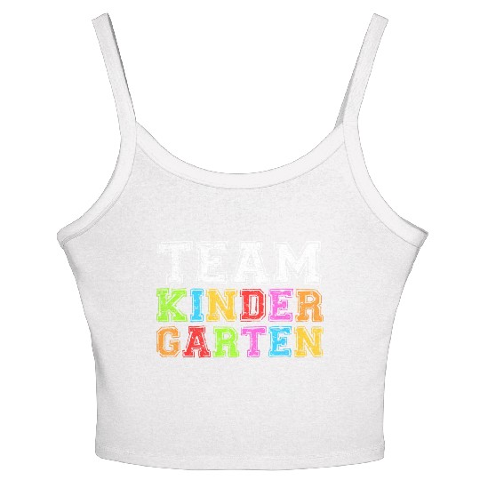 Team Kindergarten Teacher Graduation Women's Spaghetti Strap Tank Top