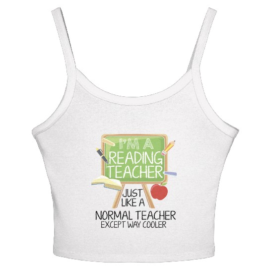 Reading Teacher Women's Spaghetti Strap Tank Top