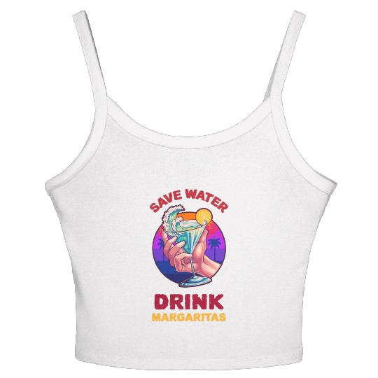 Margarita Save The Environment Women's Spaghetti Strap Tank Top