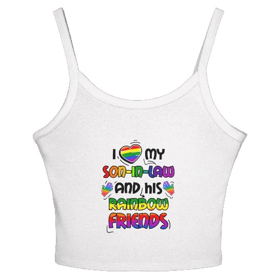 I Love My Son In Law And His Rainbow Friends LGBT Women's Spaghetti Strap Tank Top