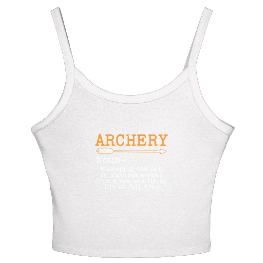 Archery Bow Hunter Archer Shoot Arrow Bowman Women's Spaghetti Strap Tank Top