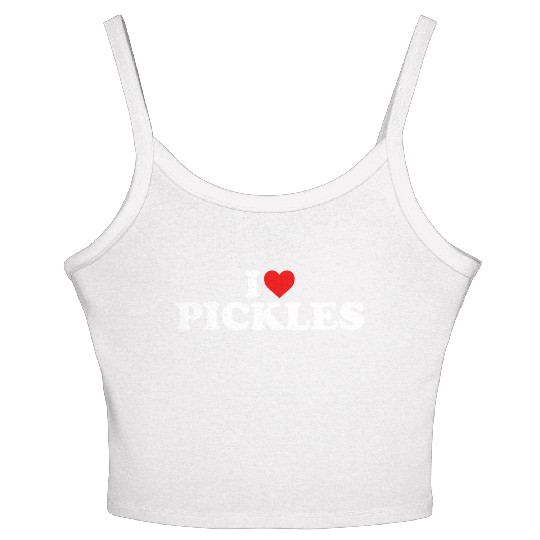 I Love Pickles He Women's Spaghetti Strap Tank Top