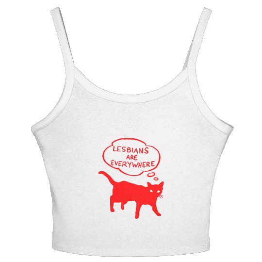 Lesbians Are Everywhere Women's Spaghetti Strap Tank Top