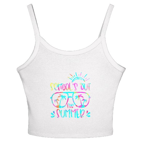 Last Day Of School Schools Out For Summer Teacher Women's Spaghetti Strap Tank Top