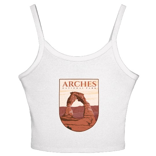Arches national park Women's Spaghetti Strap Tank Top