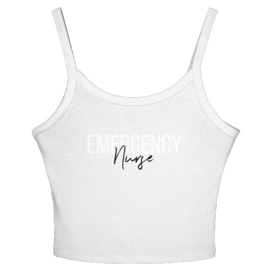 Er Nurse Emergency Room Nurse Registered Nurse Women's Spaghetti Strap Tank Top
