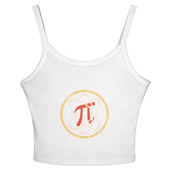 Pi Atom Pi Day Math Women's Spaghetti Strap Tank Top