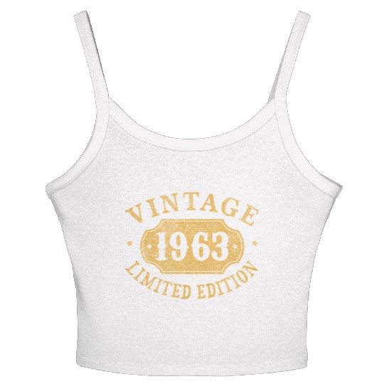 59 59Th Anniversary Best 1963 Women's Spaghetti Strap Tank Top