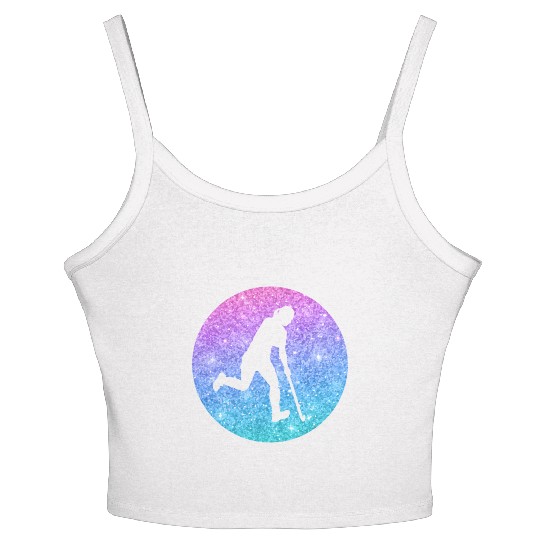 Field Hockey For Ns And Women's Spaghetti Strap Tank Top