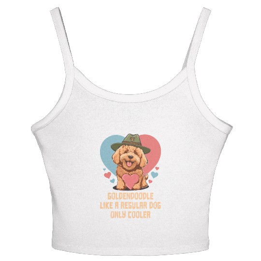 Goldendoodle Like A Regular Dog Only Cooler Cute Women's Spaghetti Strap Tank Top