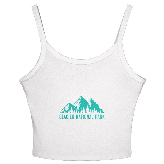 Glacier National Park Mountaineers Mountain lover Women's Spaghetti Strap Tank Top