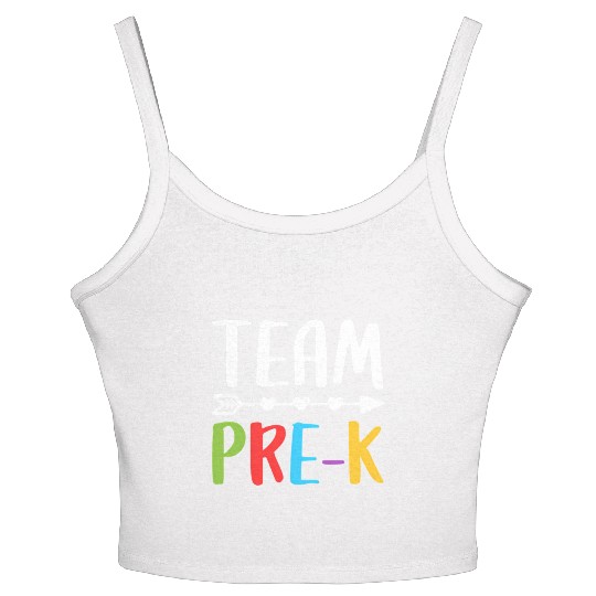 Team Pre-K Teacher Back To School Women's Spaghetti Strap Tank Top