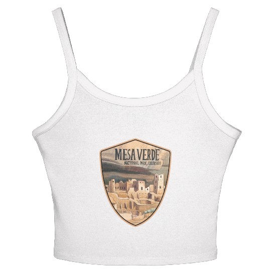 mesa verde national park Women's Spaghetti Strap Tank Top