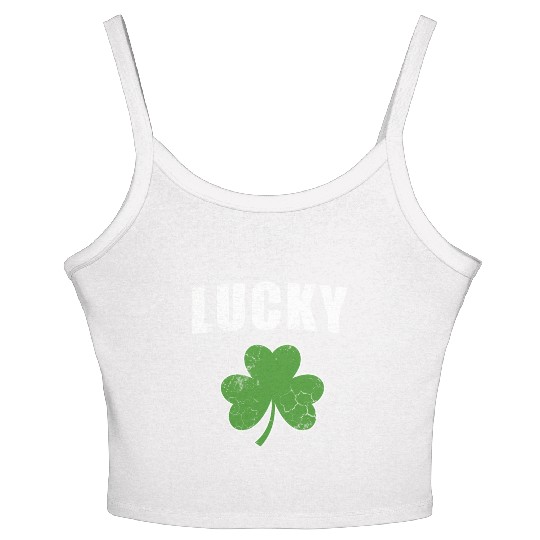 Lucky Irish Shamrock St Patrick'S Day Youth Women's Spaghetti Strap Tank Top