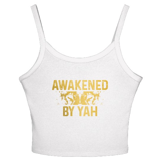 Israelite Hebrew Awakened By Yah Israel Lion Of Ju Women's Spaghetti Strap Tank Top