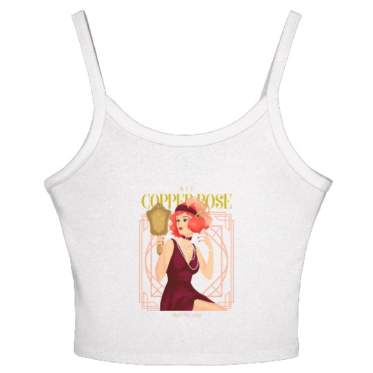 Nyc Copper Rose The Great Gatsby Women's Spaghetti Strap Tank Top