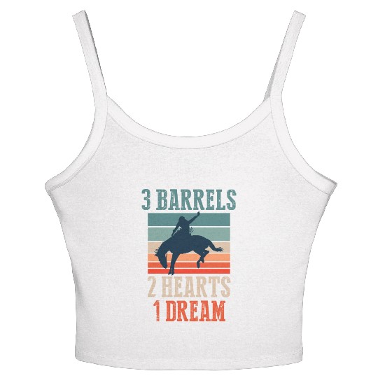 Barrel Racing Rodeo Women's Spaghetti Strap Tank Top