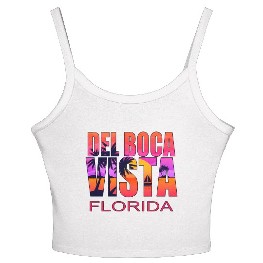 Del Boca Vista Retirement Community Novelty Women's Spaghetti Strap Tank Top