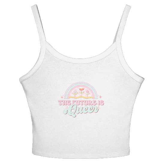 The Future Is Queer, LGBT Pride Month Women's Spaghetti Strap Tank Top